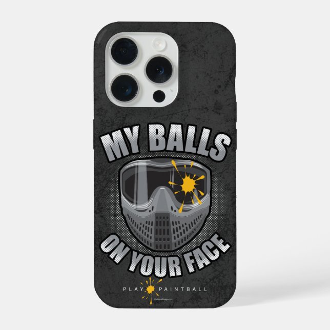 Paintball On Your Face iPhone Case (Back)