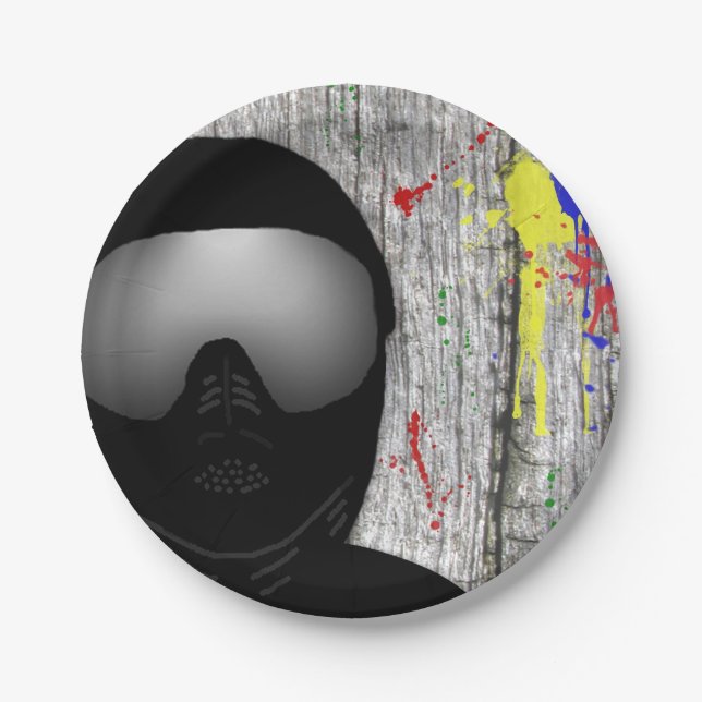 Paintball Party Paper Plates (Front)