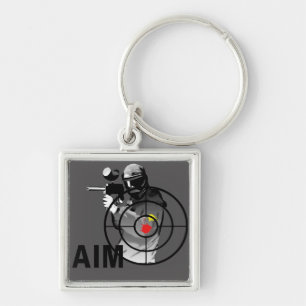 Paintball Shooter - Aim Keychain