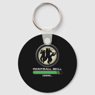 Paintball Skill Loading Paintball Player Gift Keychain