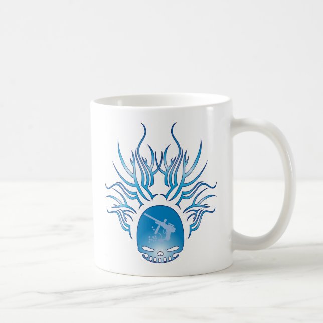 Paintball Skull Coffee Mug (Right)