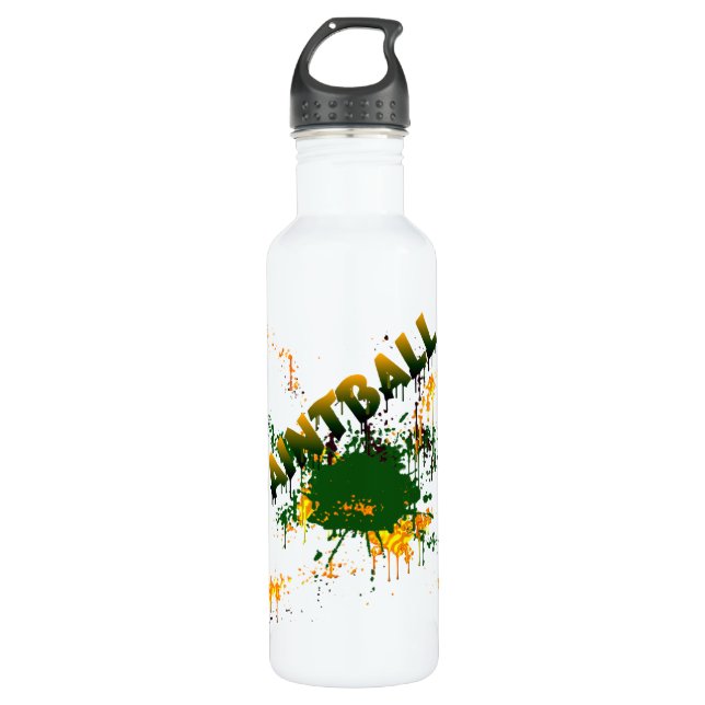 Paintball Splatter Water Bottle (Front)
