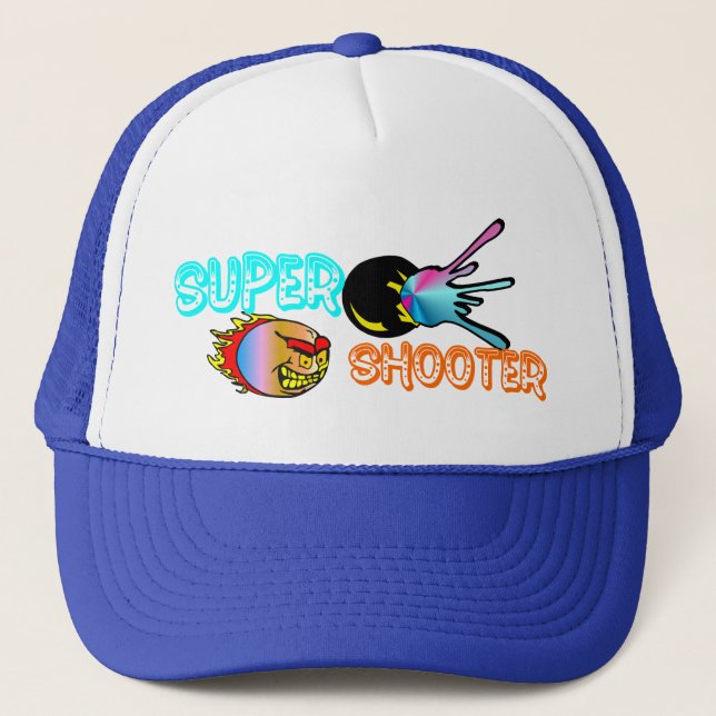 PAINTBALL SUPER SHOOTER TRUCKER HAT (Front)