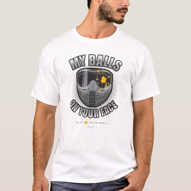 Paintball sur votre visage T-shirt (Devant)