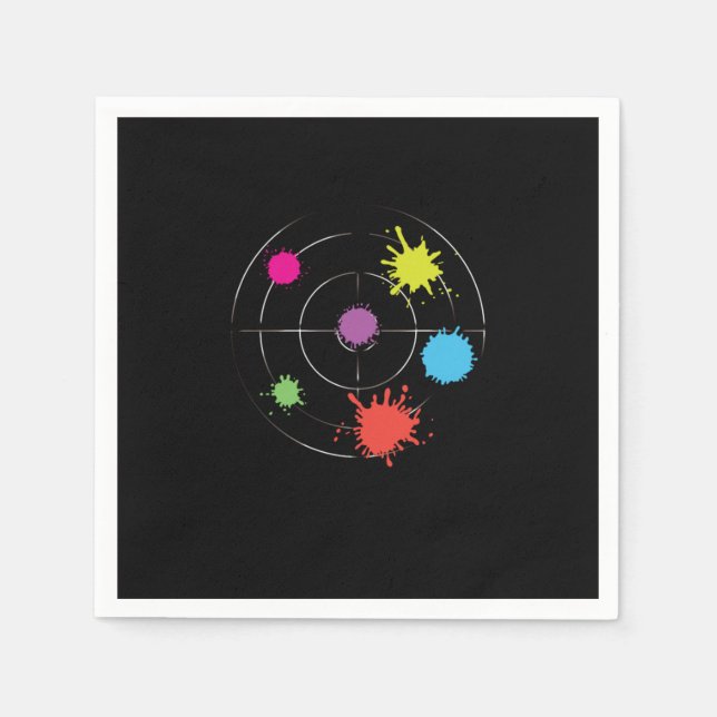 Paintball Target Paintball Game Paintball Player G Napkin (Front)