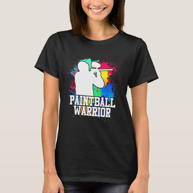 Paintball Warrior Paintballer T-Shirt (Front)