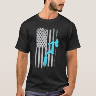 Paintballer Patriotic Usa American Flag Paintball T-Shirt