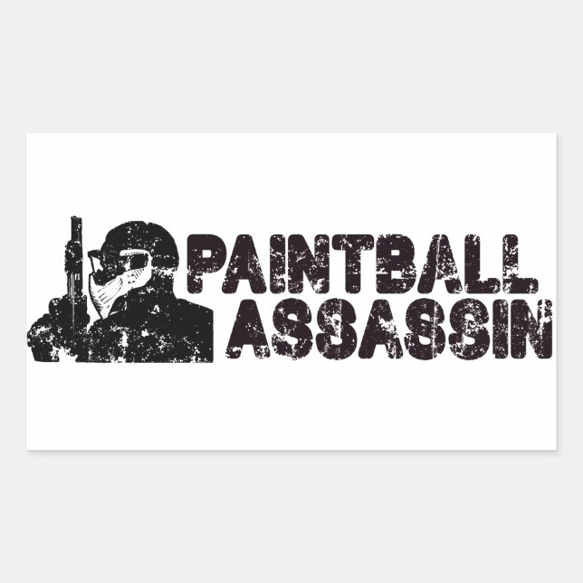 Paintballing Assassin Sticker (Front)