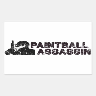 Paintballing Assassin Sticker