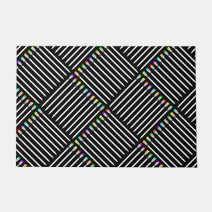 Paintbrush Crosshatch Doormat