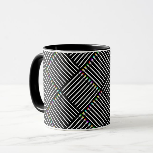 Paintbrush Crosshatch Mug (Front Left)