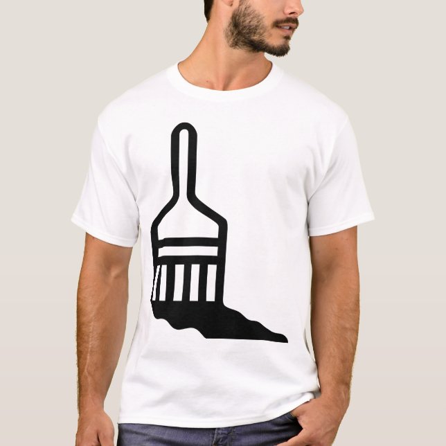 Paintbrush Icon T-Shirt (Front)
