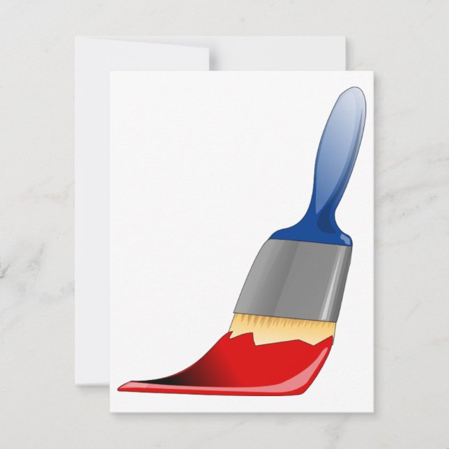Paintbrush Invitations (Front)