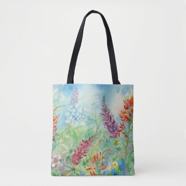 Paintbrush Meadow Tote Bag (Front)