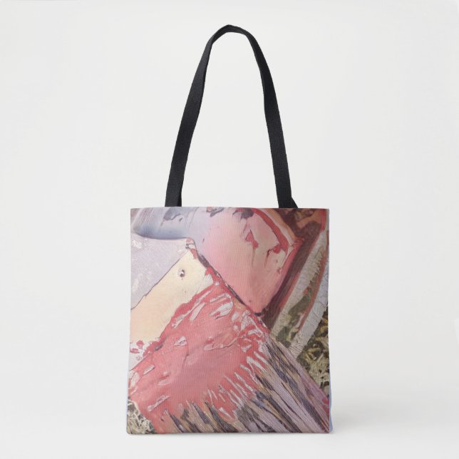 Paintbrush painting hobby shows abstract art tote bag (Front)