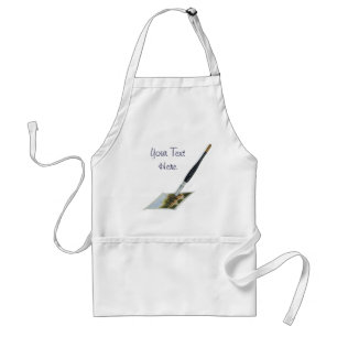 Paintbrush painting landscape illustration artist standard apron