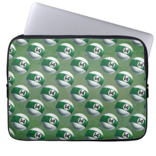 Painted 14 Ball Pattern Laptop Sleeve