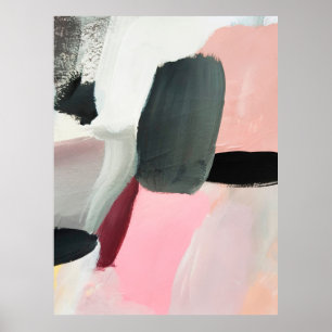 Painted abstract background. Abstract art backgrou Poster