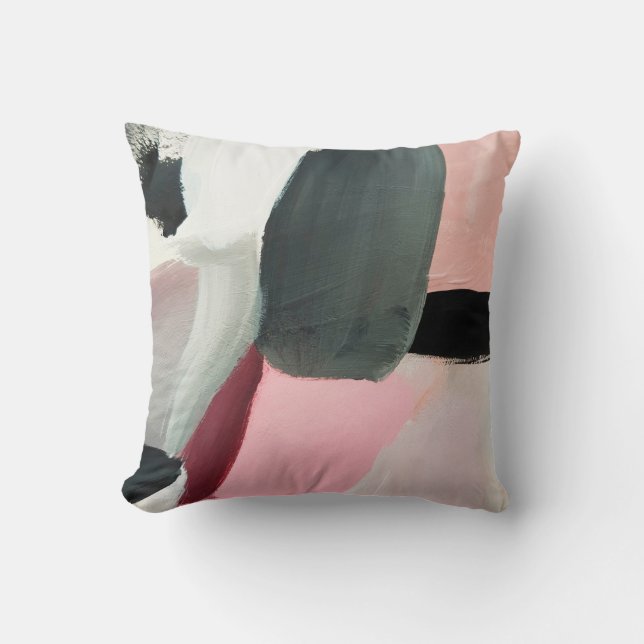 Painted abstract background. Abstract art backgrou Throw Pillow (Front)