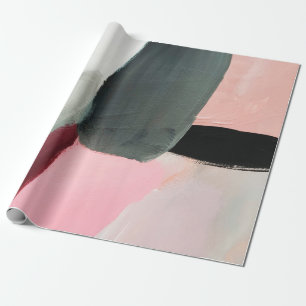 Painted abstract background. Abstract art backgrou Wrapping Paper