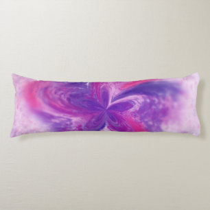 Painted Abstract Fantasy Flower Watercolor Body Pillow