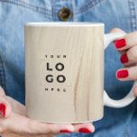 Painted Abstract Natural Elegant Neutral QR code Coffee Mug<br><div class="desc">Painted Abstract Natural Elegant Neutral Simple QR code branding business design party favour paper cup.</div>