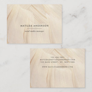 Painted Abstract Natural Elegant Neutral Simple Business Card