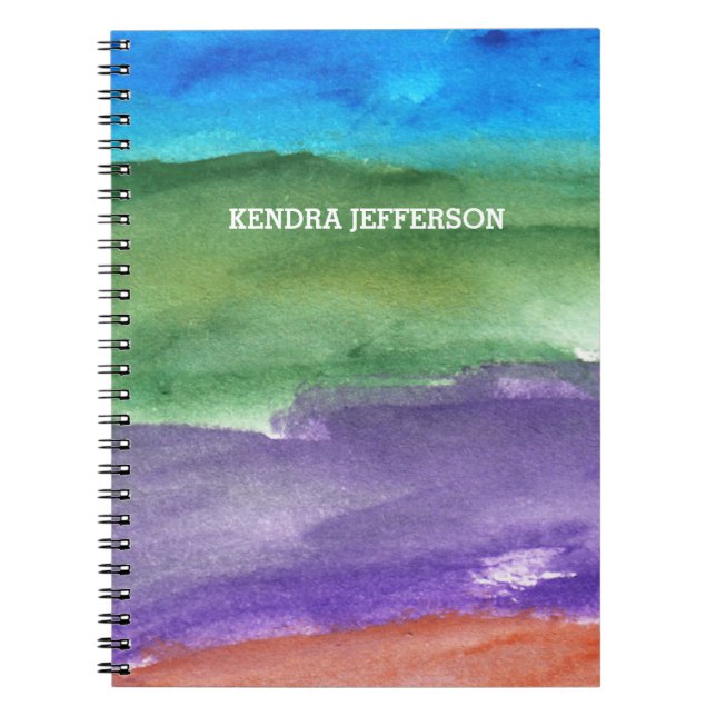 painted abstract notebook (Front)