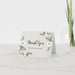Painted Anemones - thank you note cards