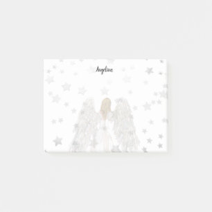 Painted Angel and Stars Post-it Notes