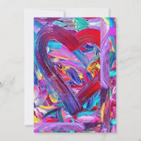 Painted Art Heart, Fine Art