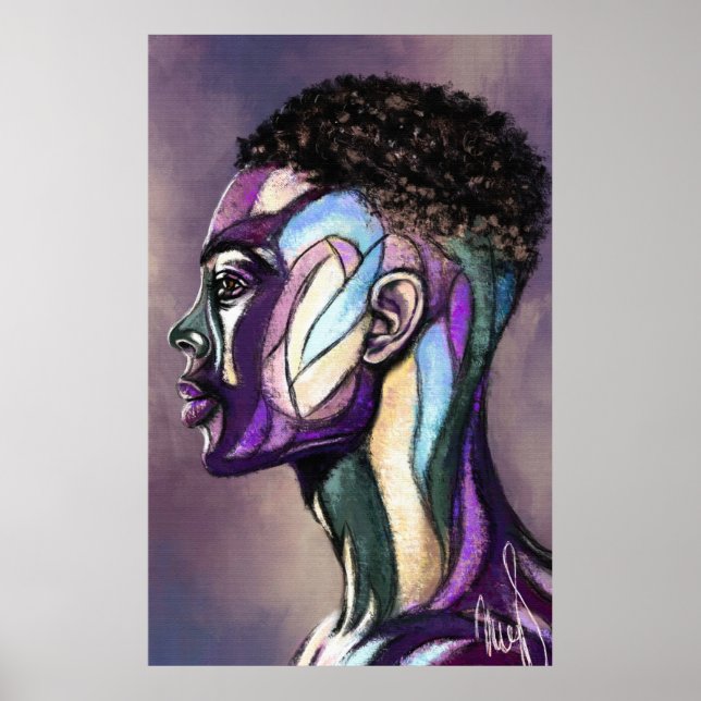 Painted Art Man Poster (Front)