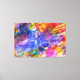 painted art with magical magic canvas print