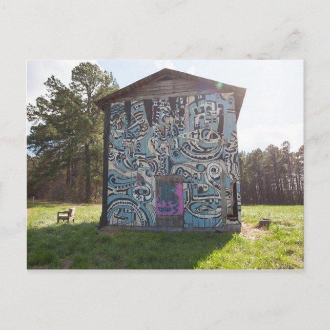 Painted Barn Cameron NC Postcard (Front)