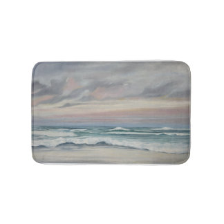 Painted Beach Scene Bath Mat