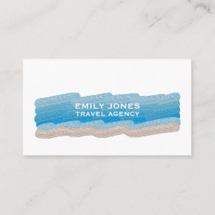Painted Beach Strokes, Travel & Tourism Business Card