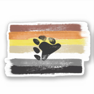 PAINTED BEAR PRIDE FLAG and SYMBOL