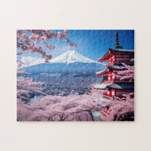 Painted Beauty of Japan in Spring Jigsaw Puzzle