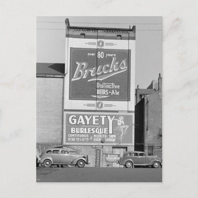 Painted Billboards, 1938 Postcard (Front)
