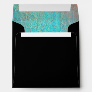 Painted Black Square Envelope