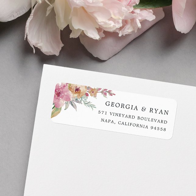 Painted Blooms Return Address (Creator Uploaded)