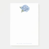 Painted Blue Hydrangea Bloom Personalized