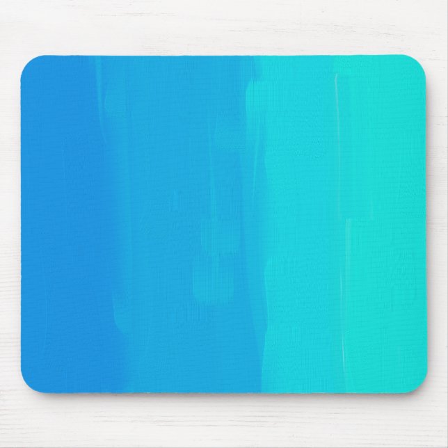Painted Blue Mouse Pad (Front)