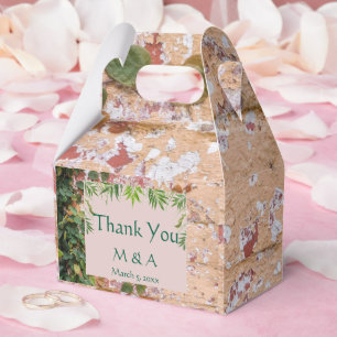 Painted Bricks Green Ivy Wedding Favour Box
