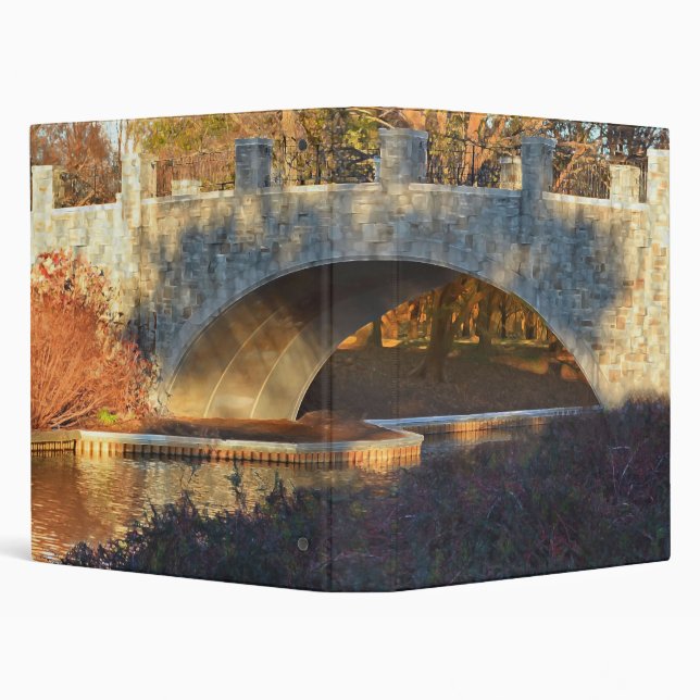 Painted Bridge at Sunset by Shirley Taylor Binder (Background)