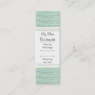 Painted Brush Stroke Pattern Mini Page Marker Mini Business Card