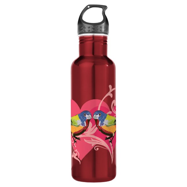 painted Bunting Birds 710 Ml Water Bottle (Front)