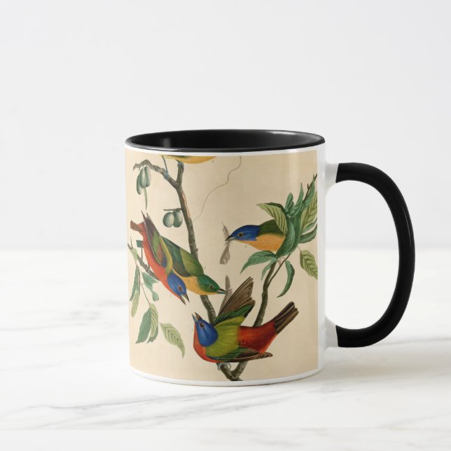 Painted Bunting by Audubon Bird Painting  Mug (Right)