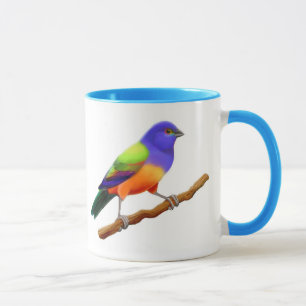 Painted Bunting Ringer Mug