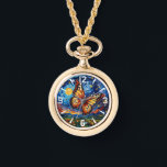 Painted Butterfly Starry Night Sky Elegant Womans Watch<br><div class="desc">Painted Butterfly Starry Night Sky Elegant Womans Watches features a trendy colourful painted butterfly with the moon and stars in the background. Created by Evco Studio www.zazzle.com/store/evcostudio</div>